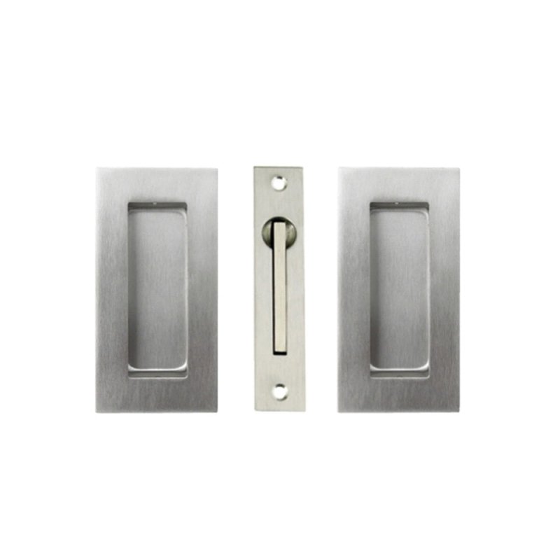 Zanda Square Sliding Door Flush Pull Kit 102x51mm Stainless Steel 5261.SS - primehardware