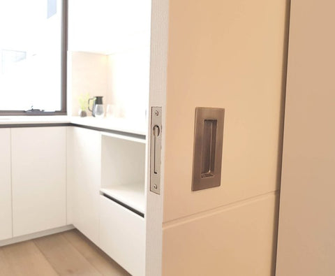 Zanda Square Sliding Door Flush Pull Kit 102x51mm Stainless Steel 5261.SS - primehardware