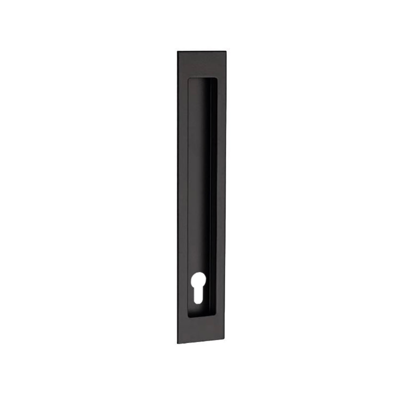 ZANDA VERVE FLUSH PULL WITH EURO KEYHOLE - AVAILABLE IN VARIOUS FINISHES AND SIZES