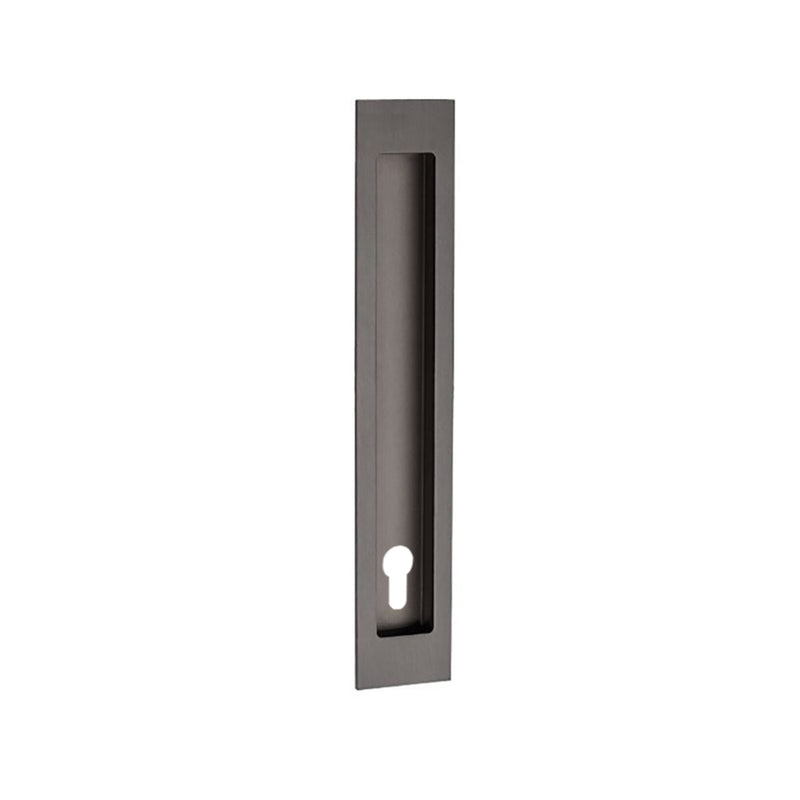 ZANDA VERVE FLUSH PULL WITH EURO KEYHOLE - AVAILABLE IN VARIOUS FINISHES AND SIZES