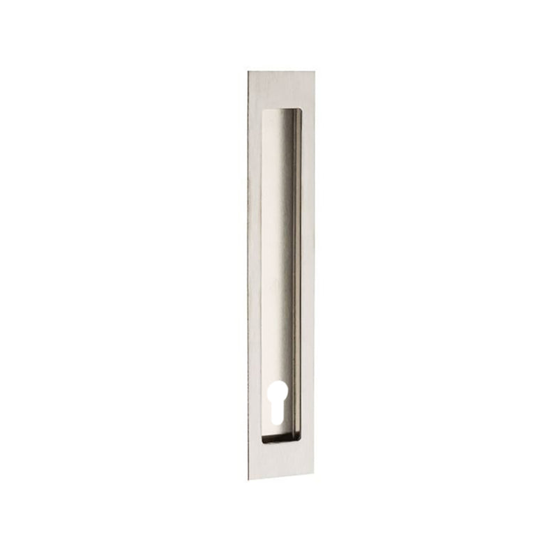 ZANDA VERVE FLUSH PULL WITH EURO KEYHOLE - AVAILABLE IN VARIOUS FINISHES AND SIZES