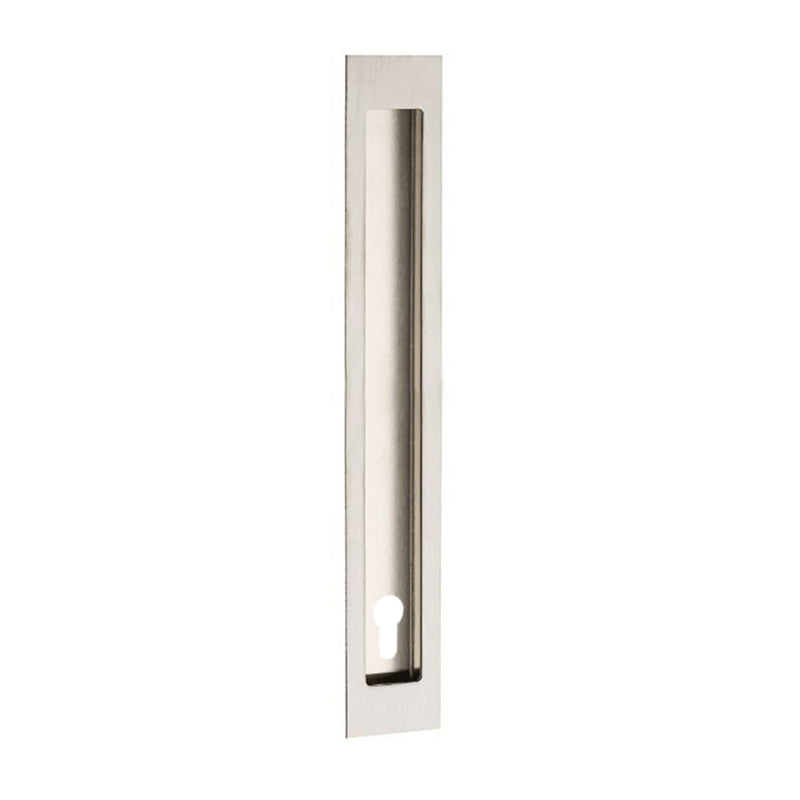 ZANDA VERVE FLUSH PULL WITH EURO KEYHOLE - AVAILABLE IN VARIOUS FINISHES AND SIZES
