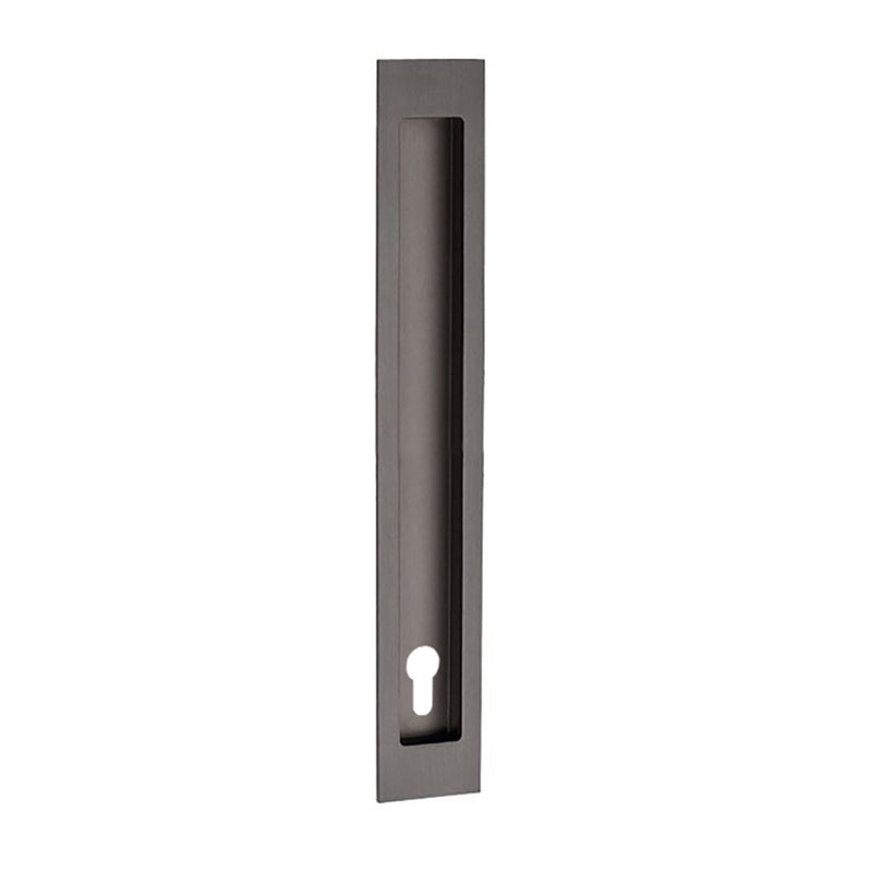 ZANDA VERVE FLUSH PULL WITH EURO KEYHOLE - AVAILABLE IN VARIOUS FINISHES AND SIZES