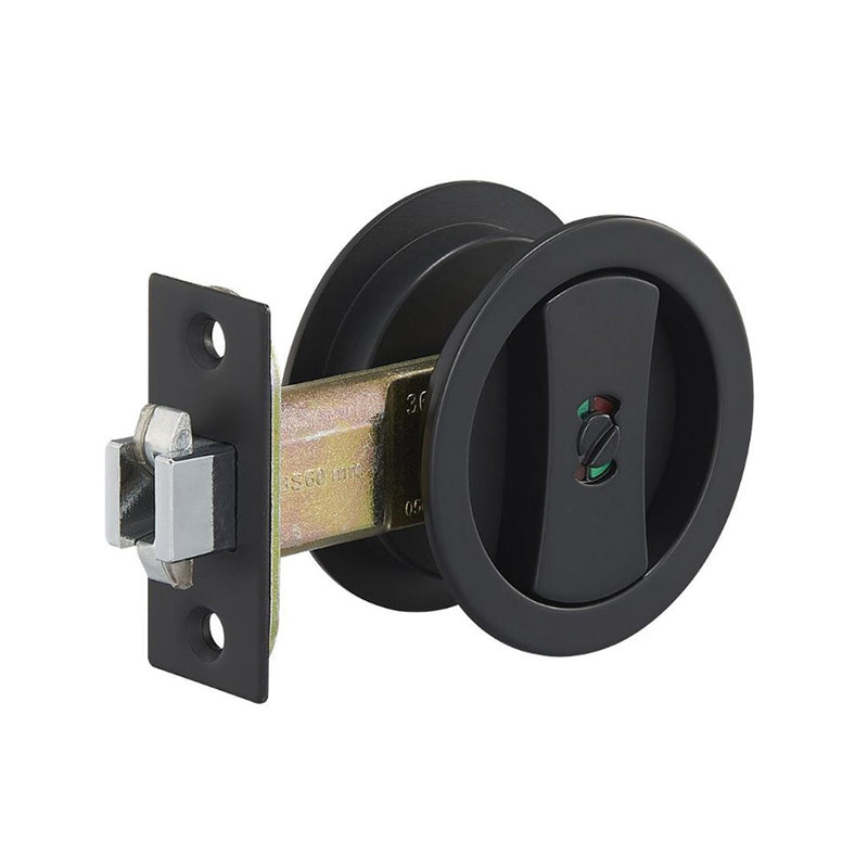 ZANDA ROUND CAVITY SLIDING PRIVACY SET - AVAILABLE IN VARIOUS FINISHES