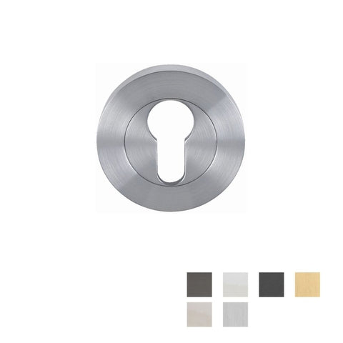 Zanda Astron Round Euro Escutcheon 55mm - Available in Various Finishes - primehardware