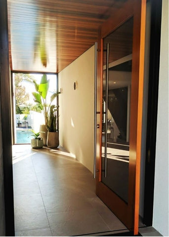 Zanda Omega Offset Round Door Pull Handle - primehardware