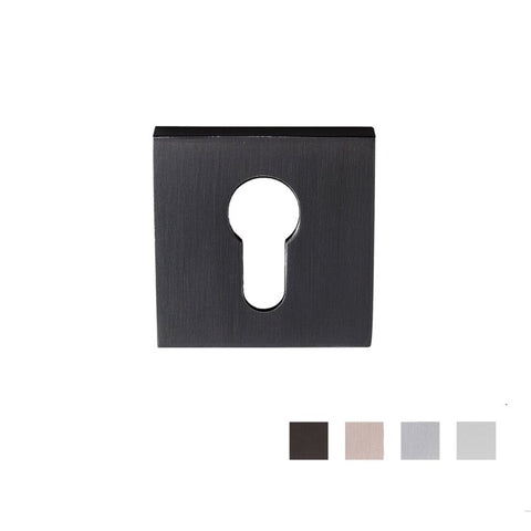 Zanda Astron Square Euro Escutcheon - Available in Various Finishes - primehardware