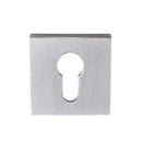 Zanda Astron Square Euro Escutcheon - Available in Various Finishes - primehardware