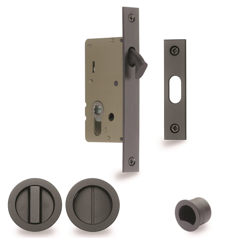 ZANDA 8106+ ITALIAN RANGE PRIVACY FLUSH PULL KIT - AVAILABLE IN VARIOUS FINISHES