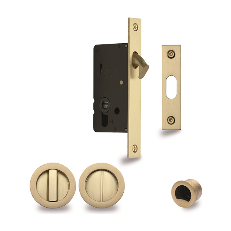 ZANDA 8106+ ITALIAN RANGE PRIVACY FLUSH PULL KIT - AVAILABLE IN VARIOUS FINISHES