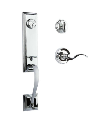 N2Lok Seine Entrance Door Handle Set - primehardware