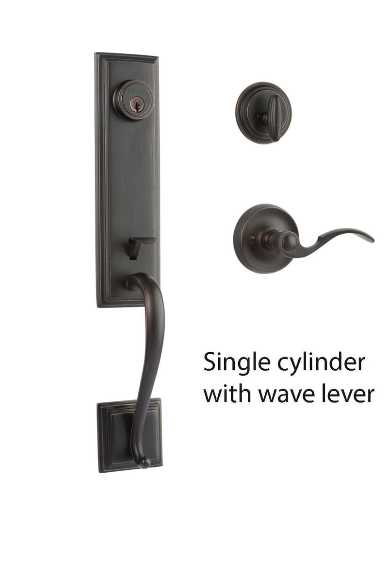 N2Lok Seine Entrance Door Handle Set