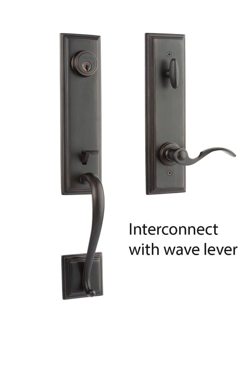 N2Lok Seine Entrance Door Handle Set